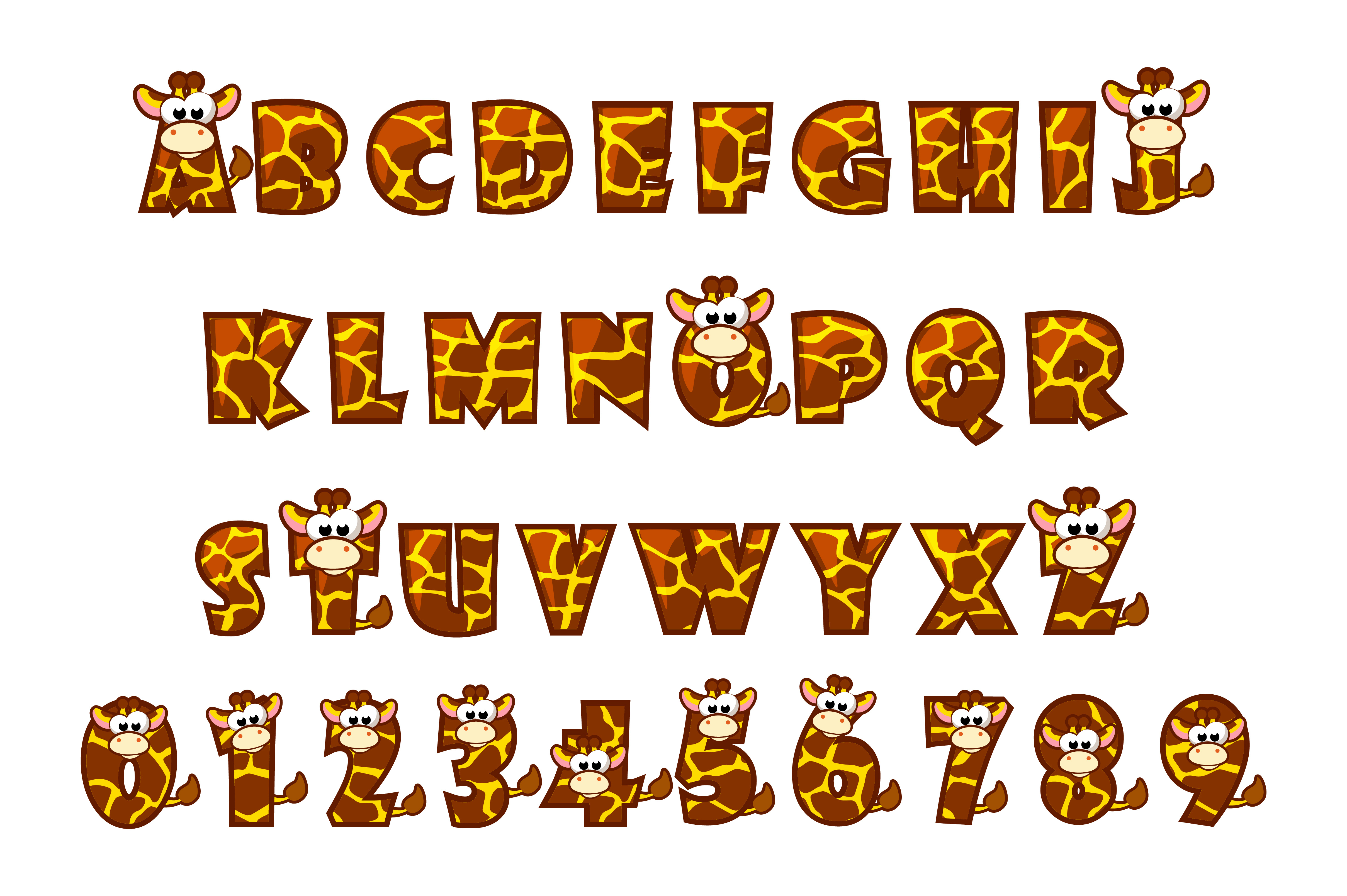 Example of Creating Letters And Numbers, Lettering