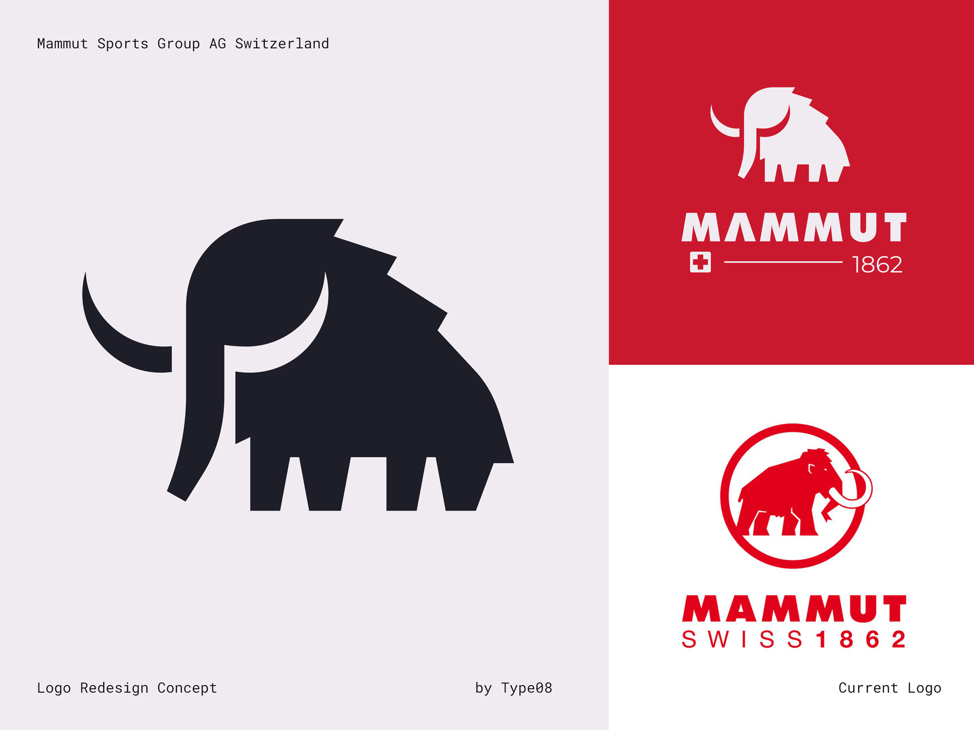 Example of Mammut Logo Redesign Concept
