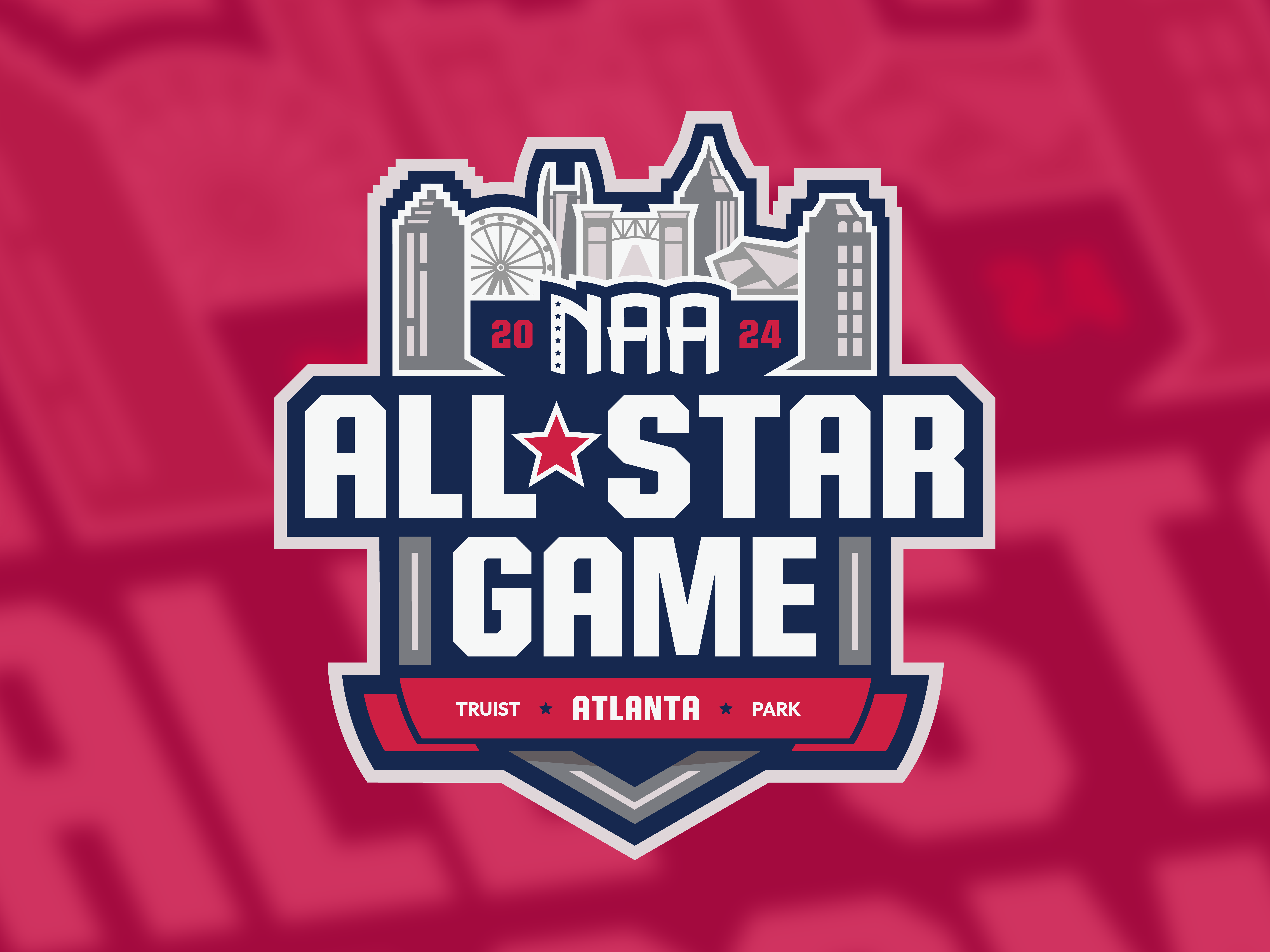 NAA All Star Game Badge branding graphic design logo
