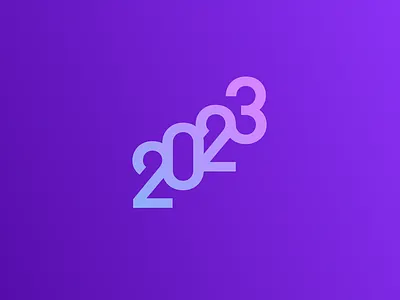 Happy 2023! 2023 design logo logotype typo
