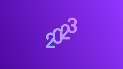 Happy 2023! 2023 design logo logotype typo