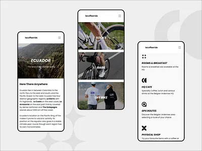 Le Coffee Ride - Mobile Redesign with Odoo belgium bike branding coffee cycling design mobile odoo redesign responsive ui ux web website