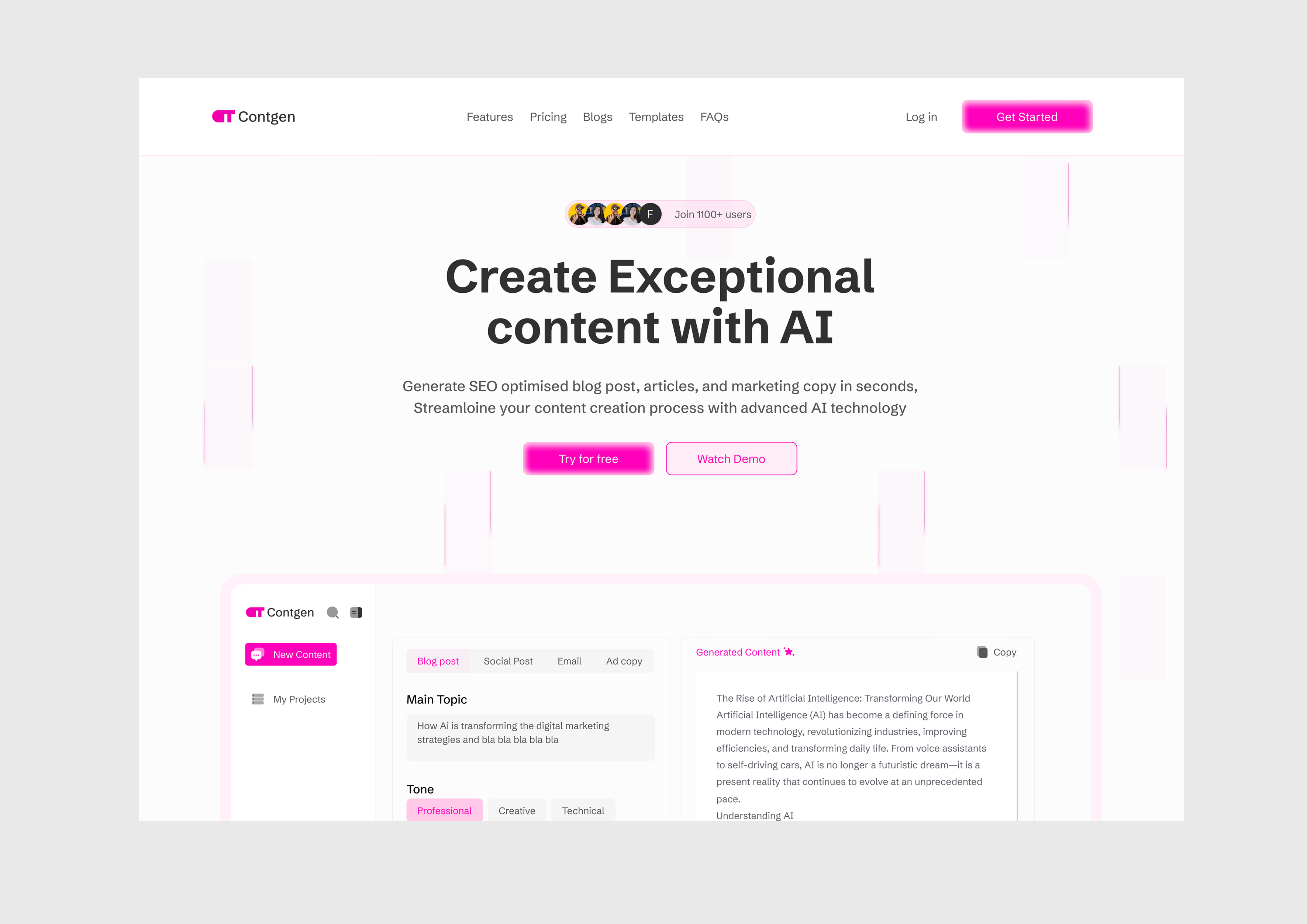 Example of High Converting Landing Page Design