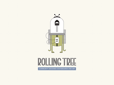 Rolling Tree, case study 2d adobe art direction branding community creative direction crowdsourcing graphic design illustration logo skateboarding startup typography ux vector