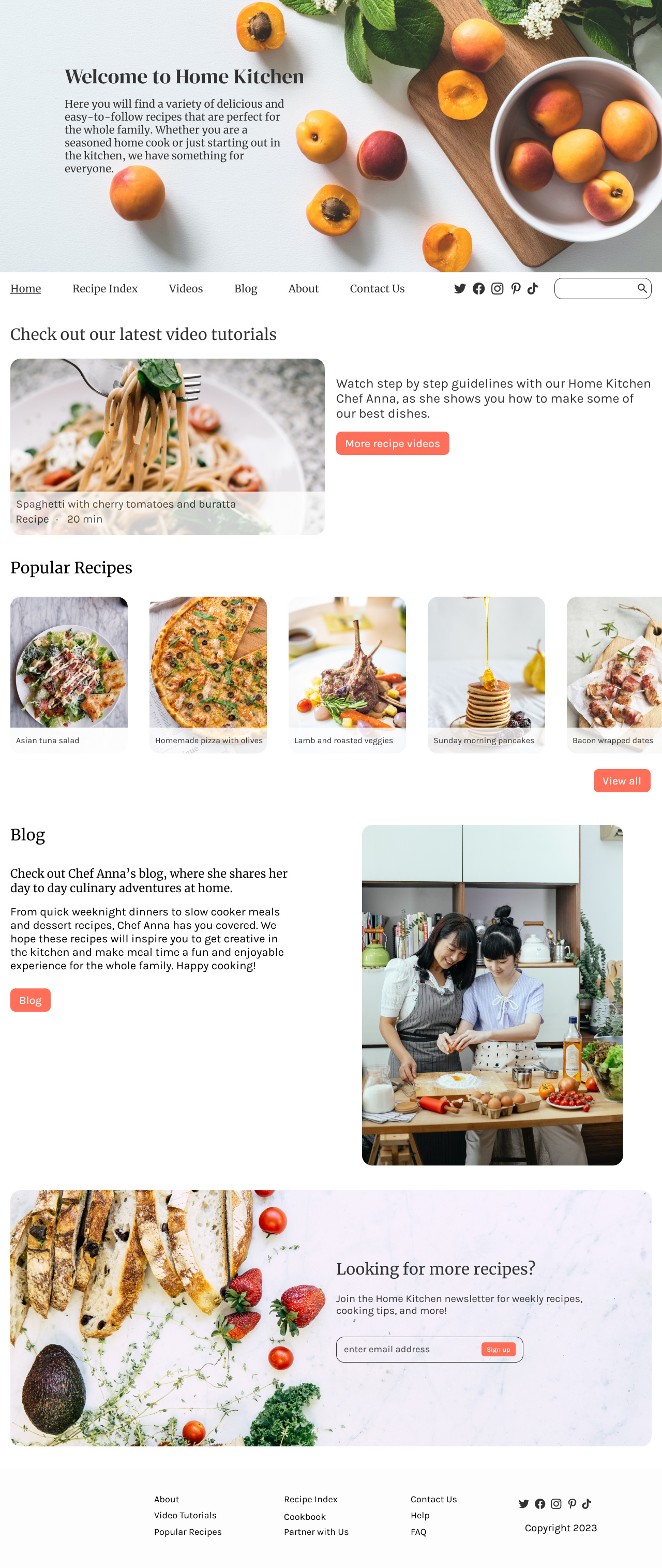 food-blog-landing-page-by-paige-montes-on-dribbble