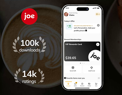 Joe Coffee animation app design beverage app coffee app dark mode figma mobile mobile animation mobile app mobile app design motion ui ui ux ui ux design ux
