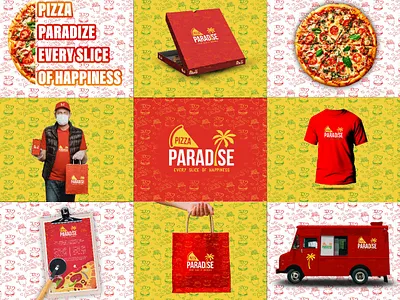 Pizza Paradize Logo Branding branding graphic design logo logocreations