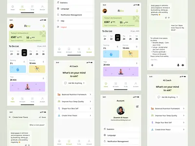 Fitness Mobile App app creativedesign fitness tracking fitnessapp fitnessgoals fitnessmotivation fitnesstech healthtech mobile app techinnovation to do list ui ui ux uxdesign web design workoutapp workouttracker