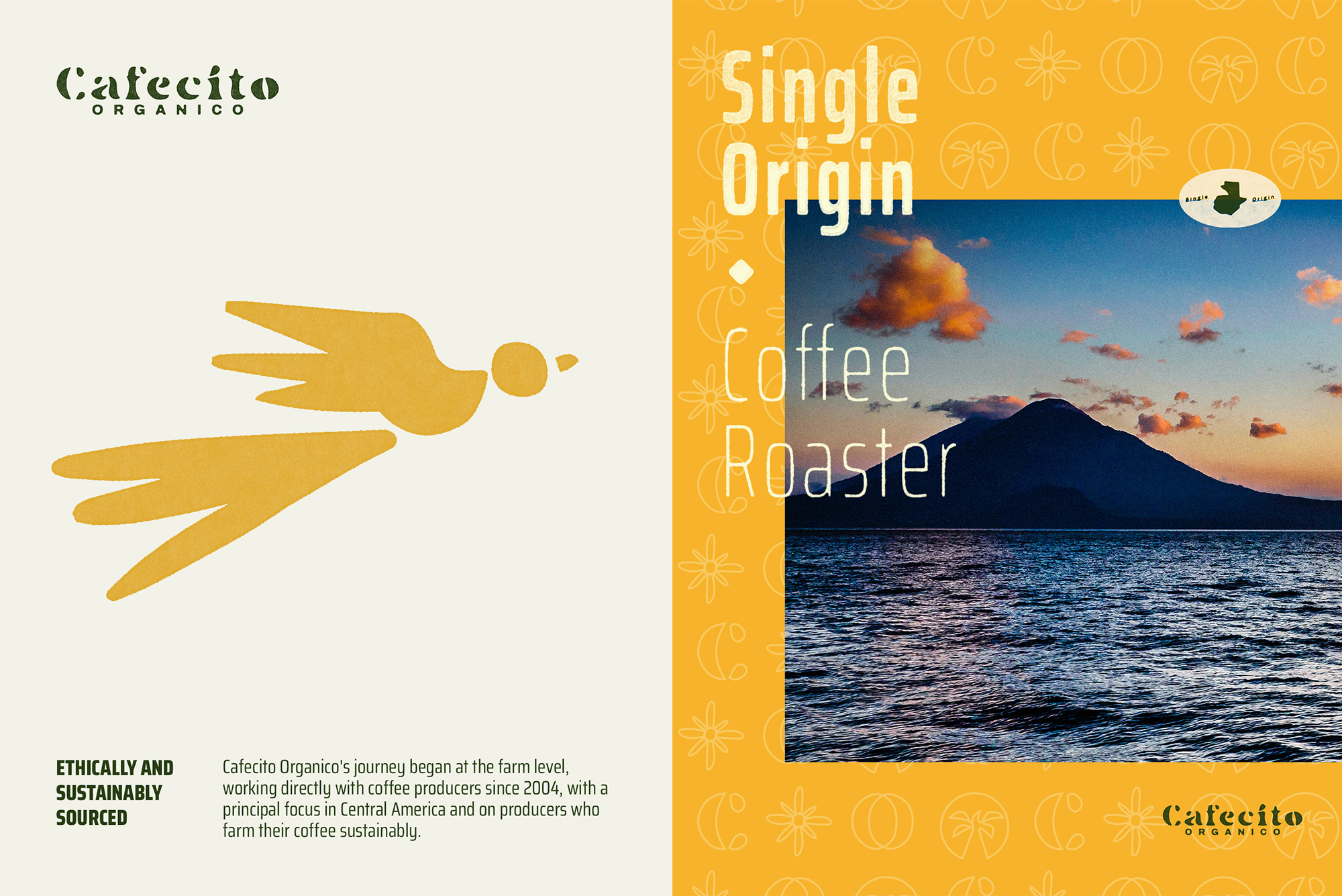 Coffee Roaster Concept Posters brand branding coffee coffee shop design guatemala illustration layout logo poster print design roaster