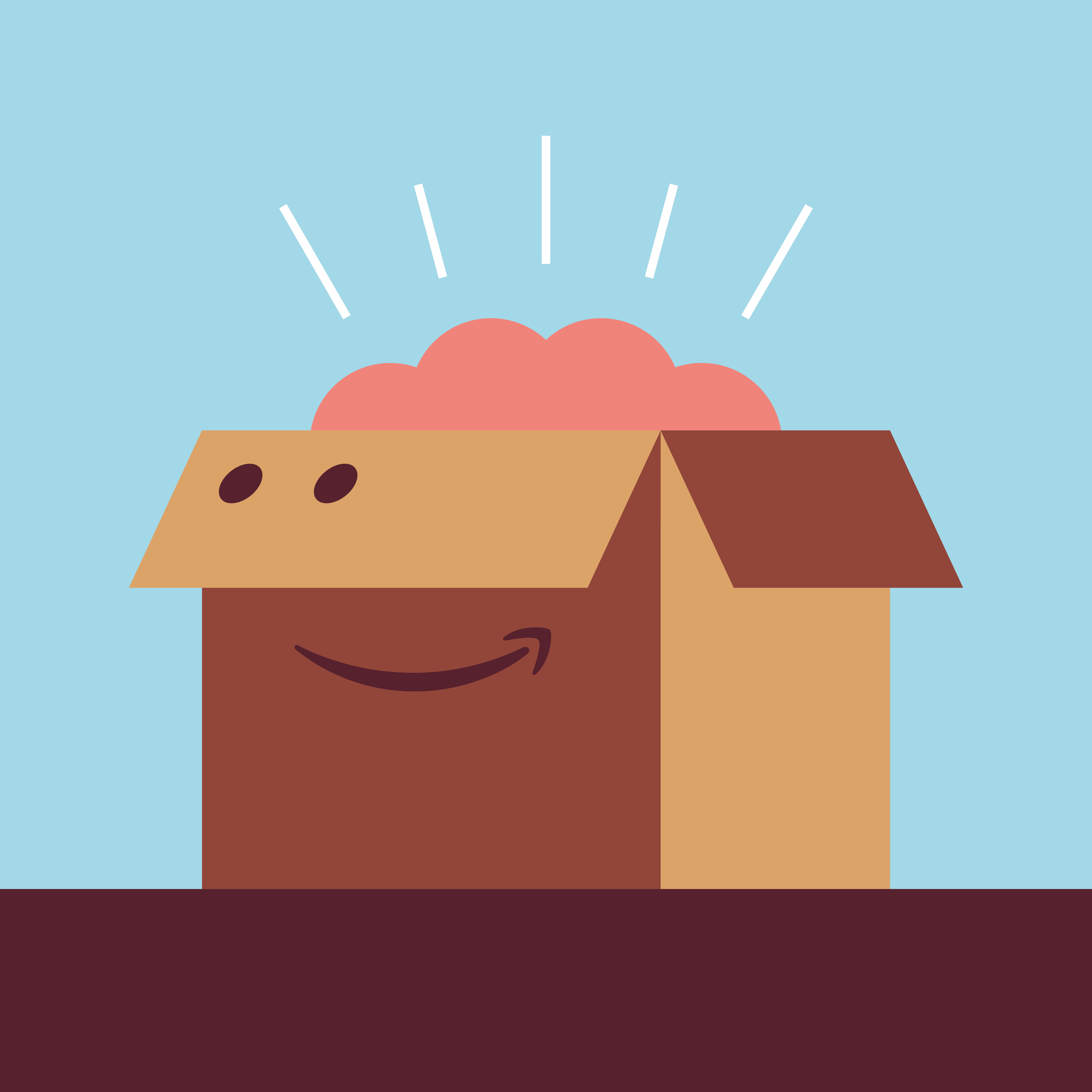 THINK INSIDE THE BOX box brain conceptual conceptual illustration design editorial illustration graphic design illustration insight smart thinking tips tricks