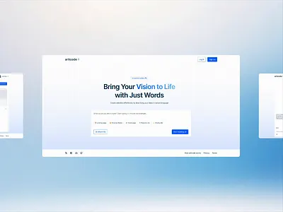 Website Creation with AI-Powered Builder aiwebsitebuilder automation cleanui digitalexperience landingpage minimalistdesign nocode productdesign responsivedesign saas startup ui userfriendly ux webapp webdesign websitecreation