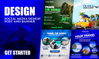 Design social media posts and banner graphic design