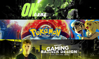You-tube banner design graphic design