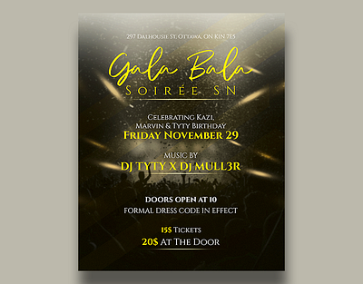 Party flyers design graphic design