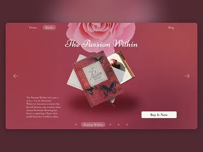 Landingpage | Book release book challenge cover dailyui design gradient graphic design landingpage modern red rose scroller ui ui design web design website