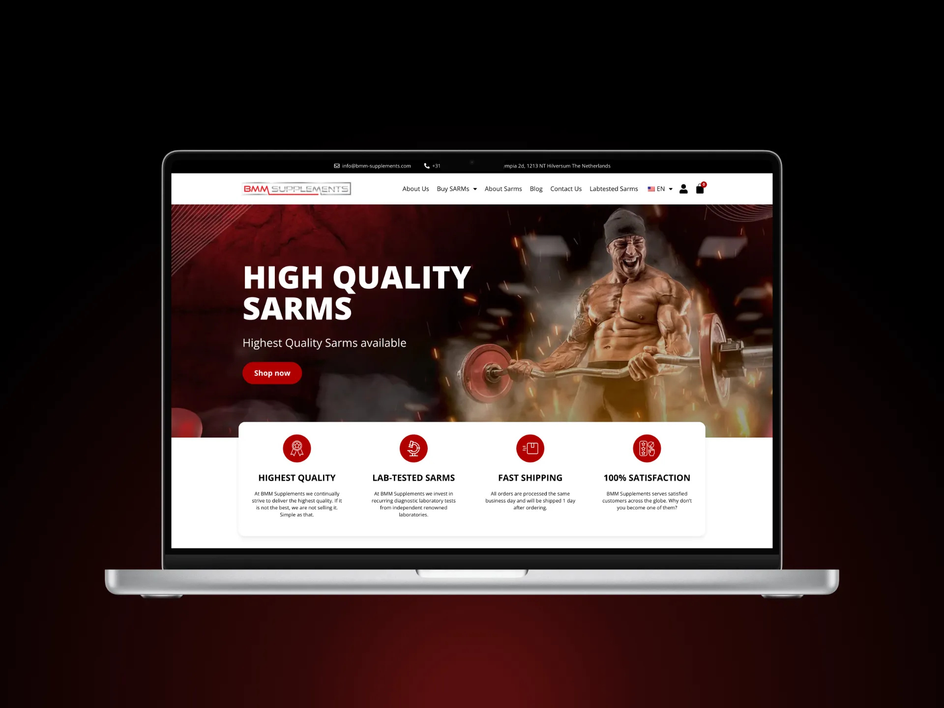 Example of Website Design & Development