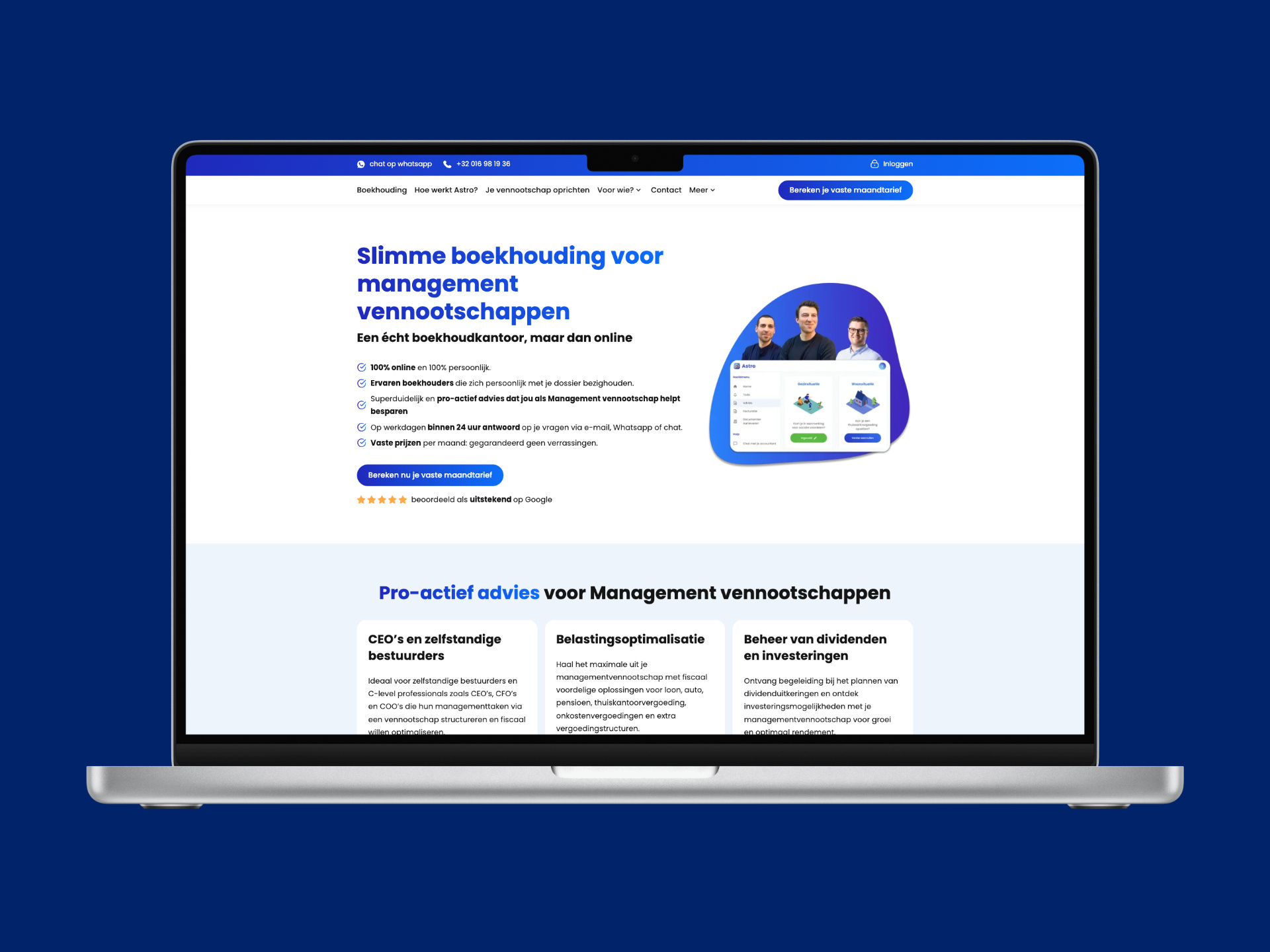 Example of Website Design & Development