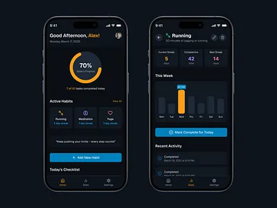 Habit Tracker 📊 Application dailyui