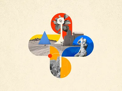 Collage 13 collage collage art design editorial editorial design geometric geometry graphic design illustration old photoshop poster vintage