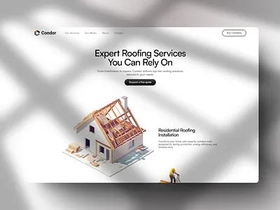 Premium Roofing Services Page framer home renovation
