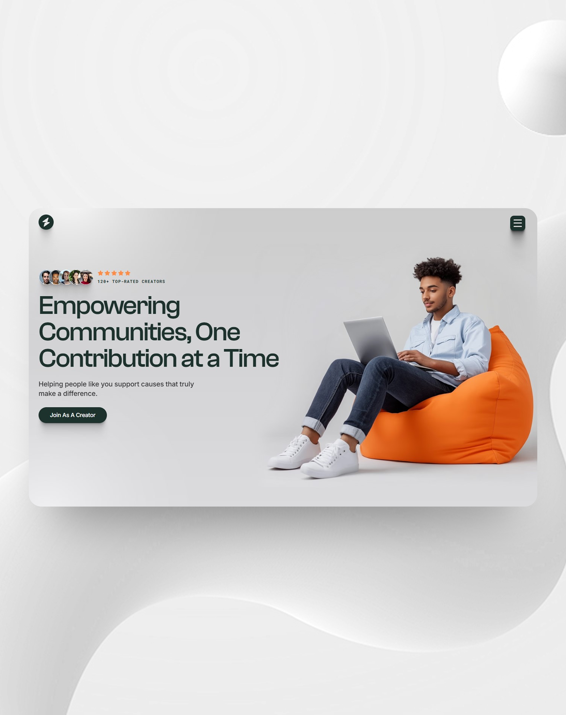 Example of Framer Website Landing Page