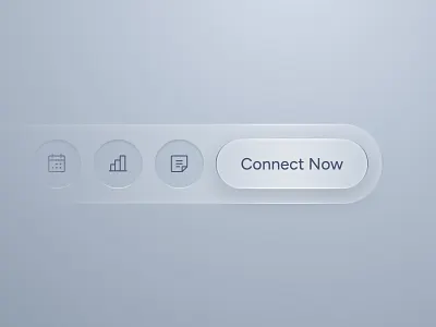 Dashboard menu options blur blur effect button concept cta dashboard glasseffect glow icons menu mockup nav navigation neumorphism new shadow shine trending ui web design