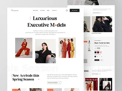 Femworld - Fashion Landing Page branding cloting cloting website design ecommerce fashion brand fashion web homepage landing landingpage style typography ui uidesign uiux web web design webpage website websites