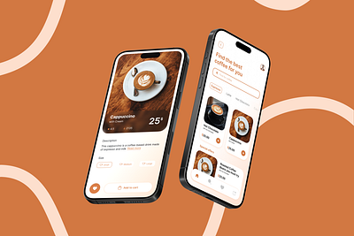 Coffee Ordering App UI app mobileapp ui ui design uiux