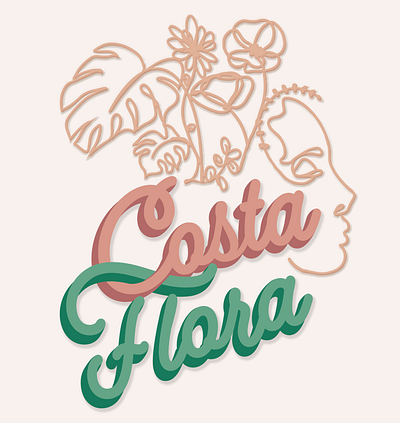Costa Flora Logo/Illustration branding california design freelance graphic design illustration logo type typography vector