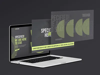 Specified - Branding / Logo / Website branding dark design logo minimal design minimalistic ui ux webdesign webpage website design