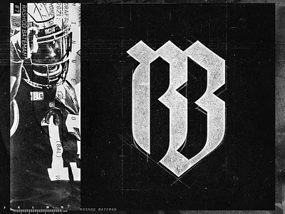Rashod Bateman | Athlete Identity (1 of 2) athlete branding athlete logo branding football branding football logo identity logo minnesota nfl personal brand ravens sports branding sports design sports identity sports logo