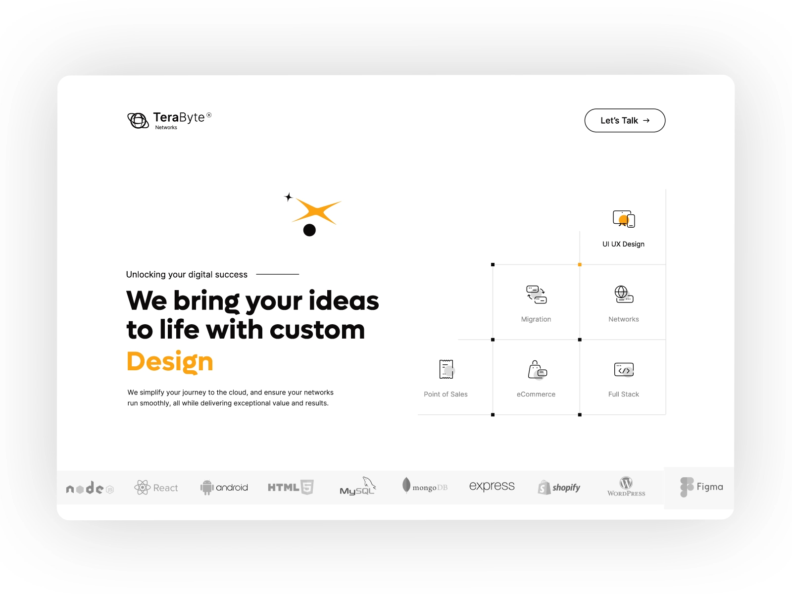 Terabyte - Landing Page animation branding interaction landing motion graphics ui uiux