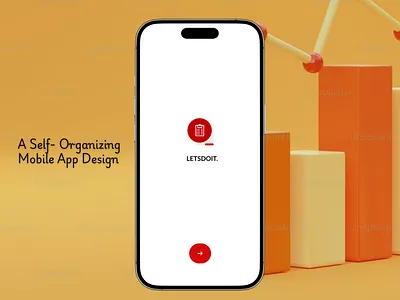 A Self Organizing Mobile App Design app branding design graphic design illustration logo typography ui ux