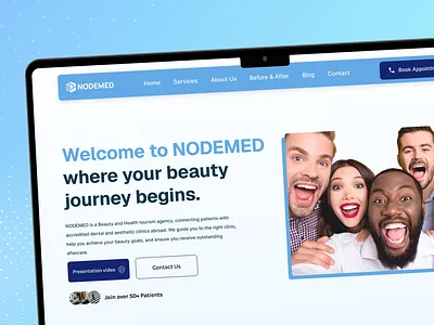 Clean, Minimal Medical Health Agency Website cool medical websites health care website ui ux design healthcare website design medical website design templates uiuxdesign healthcare web design for healthcare