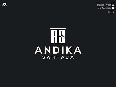 ANDIKA SAHHAJA app as logo branding design icon illustration letter logo minimal ui vector