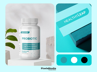 HealthyLeap Probiotic | Branding & Packaging by PixelsStudio
