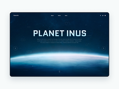 Planet INUS design ui ux web