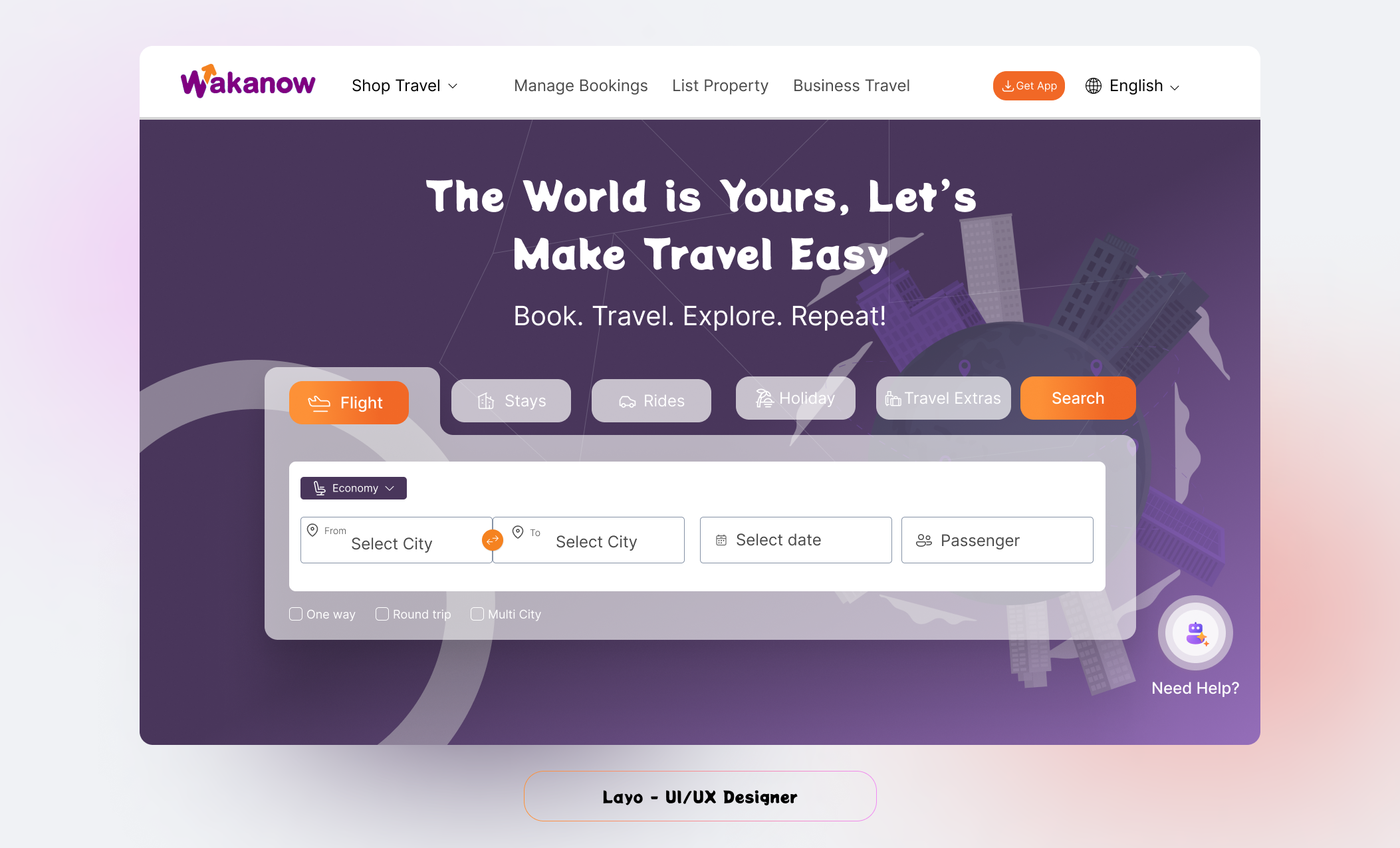 Wakanow Redesign ui