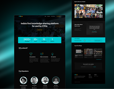 CTO talk Branding & Web design branding dark graphic design web design