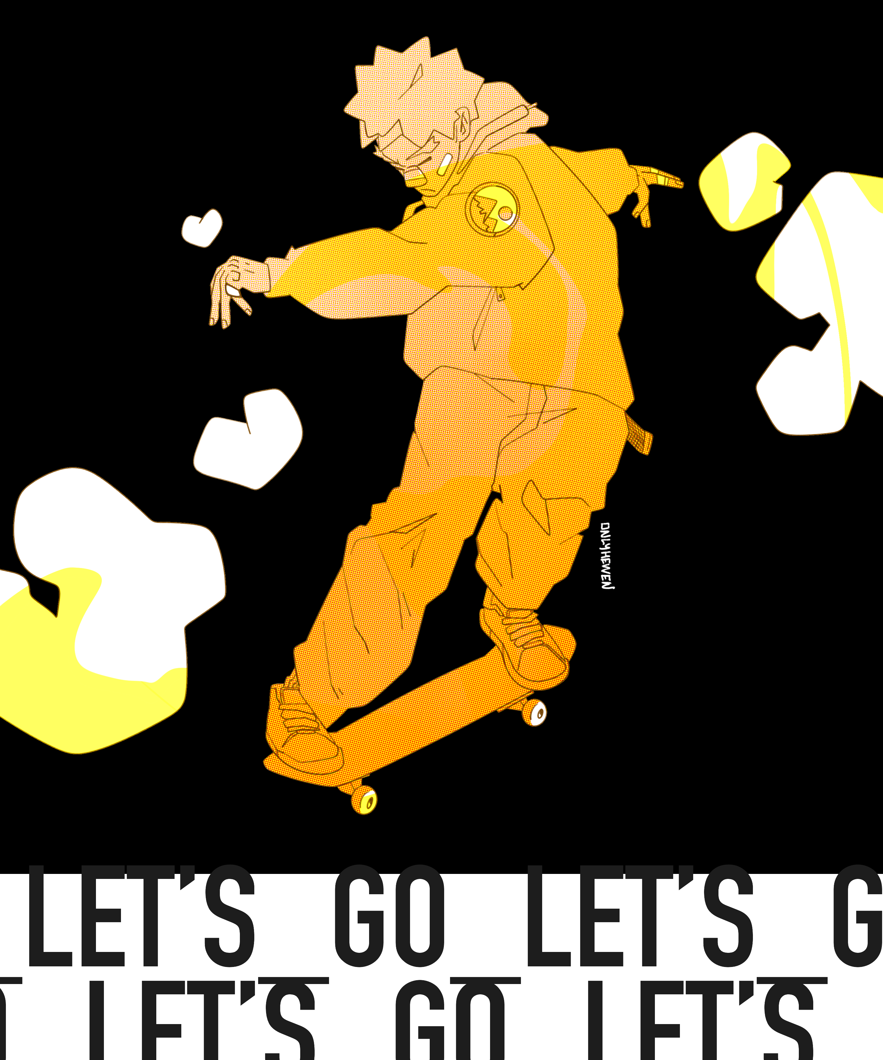 let'sgolet'sgolet'sgo anime design graphic design illustration ipad pro procreate