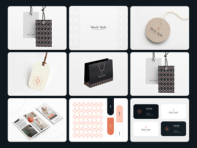 Sleek Style: branding, logo design, visual identity beauty logo brand identity brand sign branding business fashion brand fashion branding fashion logo logo packaging women women brand women branding