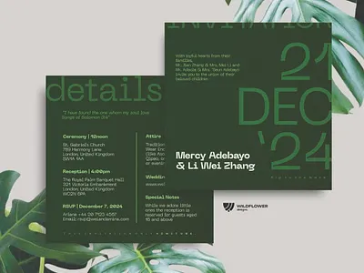 Wedding Invitation Design - Mercy & Li Wei design event invitation graphic design graphics invitation card print design print graphic design wedding wedding card design wedding design invitation wedding invitation wedding invitation design