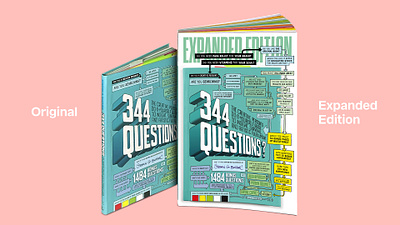 "344 Questions" Expanded Edition book design graphic design lettering print design writing