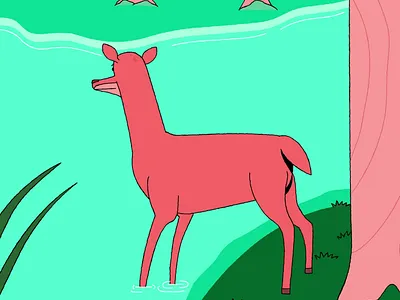 Deer Love Story animation ecard gif illustration love card