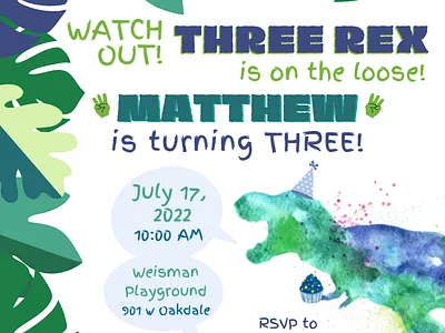 Invitations graphic design