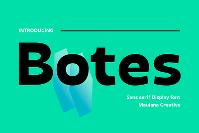 Botes Sans Font branding design font fonts graphic design logo nostalgic