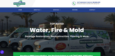 Water Damage Restoration Web Design web design wordpress