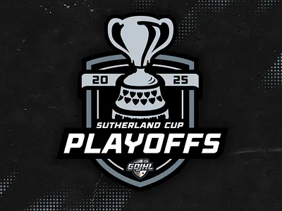 2025 Sutherland Cup Playoffs branding canada design gojhl graphic design hockey illustration ldnont league logo london ui