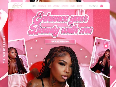 ENHANCED BEAUTY BY JIRA WIX CUSTOM WEBSITE DESIGN acuity scheduling branding custom website design custom wix design digital marketing graphic design hair website shopify shopify expert web design website design wix expert