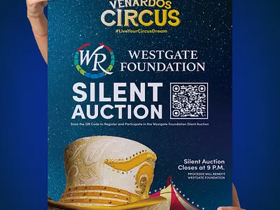 Westgate Foundation: Silent Auction Poster brand identity branding graphic art graphic design hospitality marketing poster typography